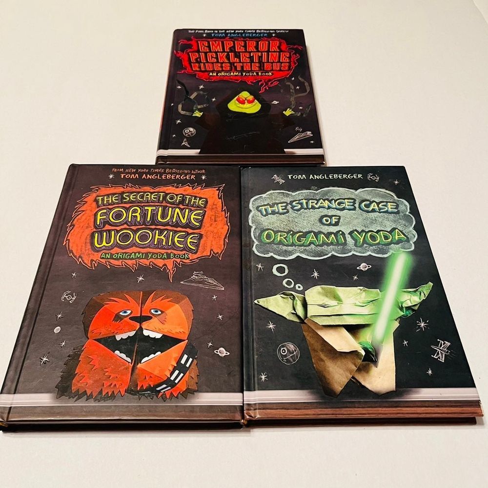 ORIGAMI YODA BOOK set of three (3) books by Tom Angleberger